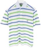 Mens Striped Pocket Pullover Polo Shirt Bangladesh Made