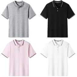 Men Classic Solid Color Polo Shirt From Bangladesh Factory